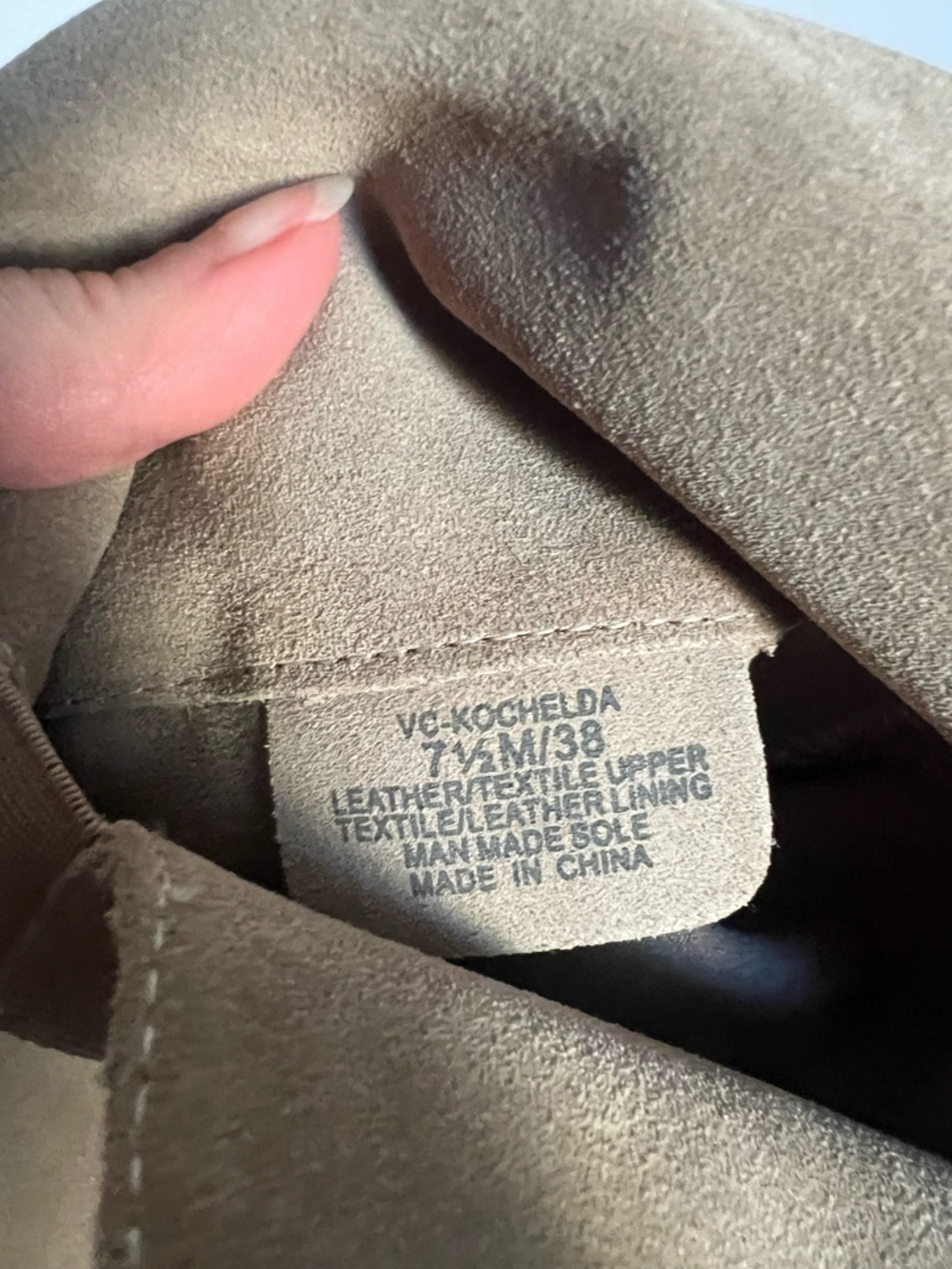 NWOT Vince Camuto Suede Khaki Over Knee Boots, 7.5 - Picture 4 of 4